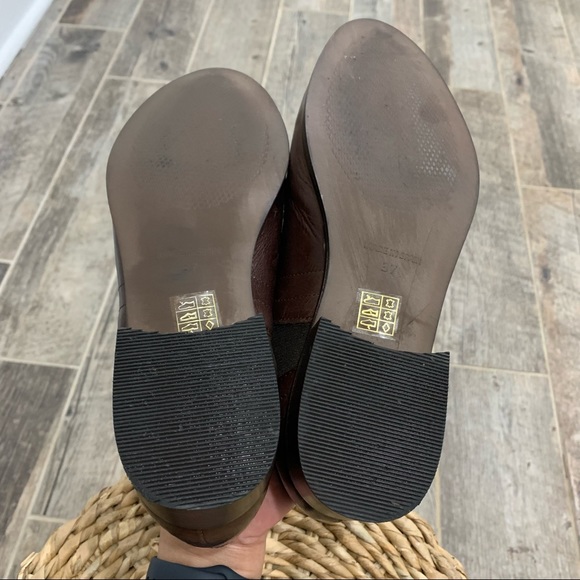 L’intervalle Made in Spain Genuine Leather Slip On Shooties Shoes - Picture 6 of 7